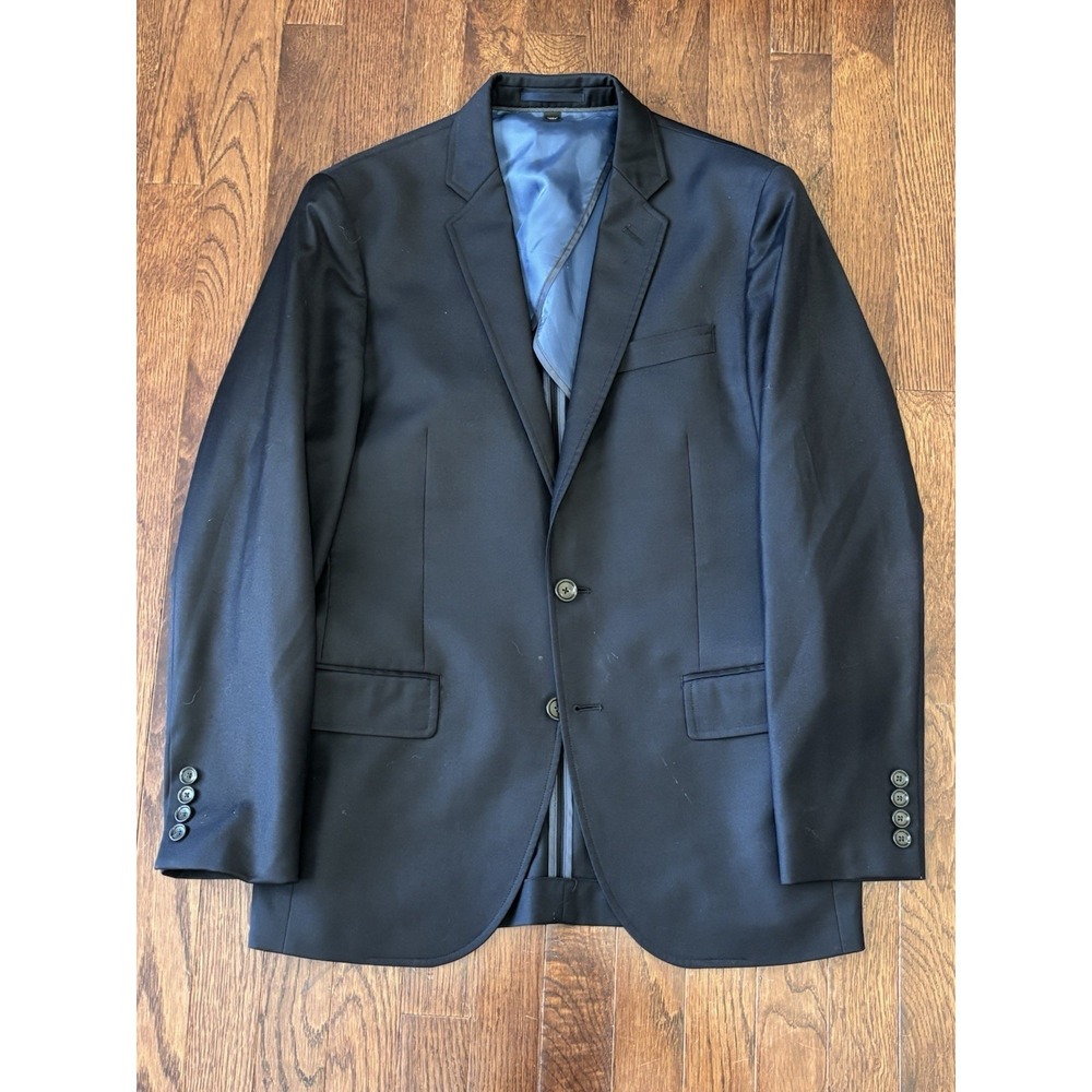 J.Crew Blazer Men's 36S Ludlow Super 130s Wool Loro Piana 2 Button Navy Blue - Picture 1 of 8